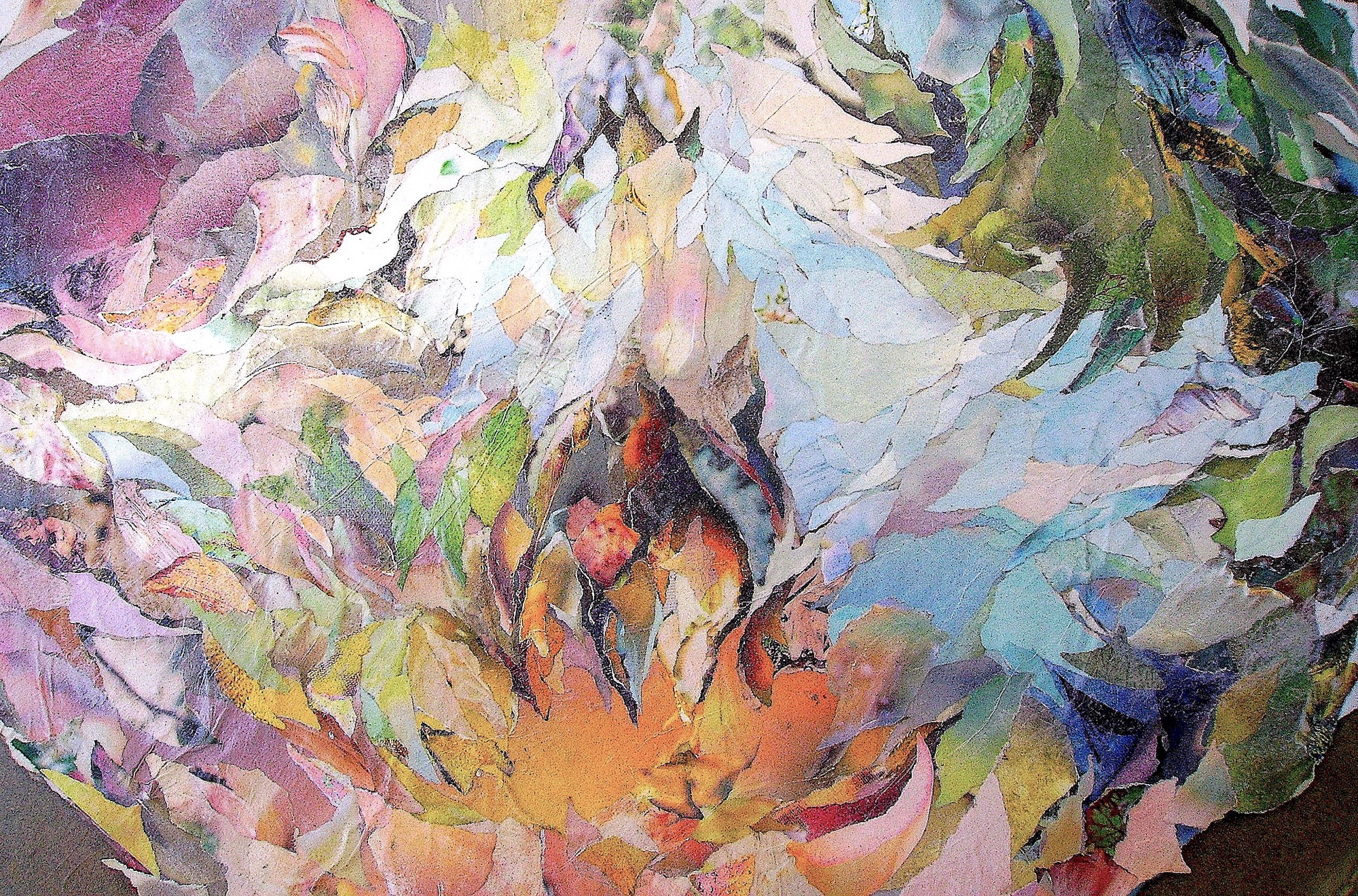 "Silence"(détail) - Katy Ollif, collage